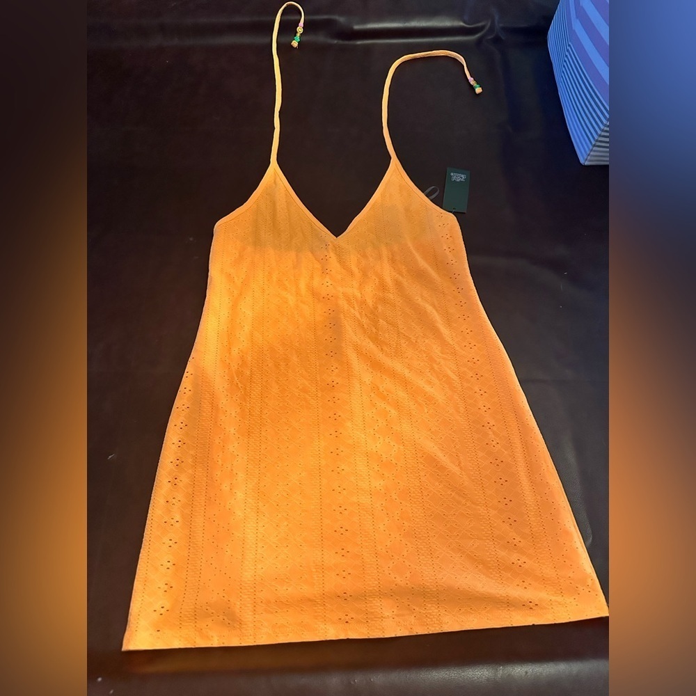 Orange halter dress - Picture 1 of 8